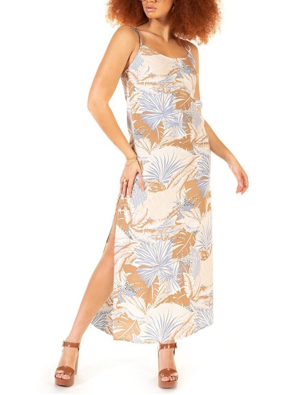 Black Tape - Tropical, Summer, Spaghetti Strap Dress 🌺🌴🍍